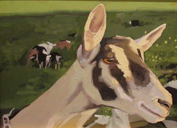 Portrait of Krim with Green and Goats 