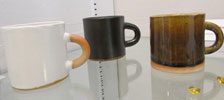 Cappuccino Cups, White, Amber & Black